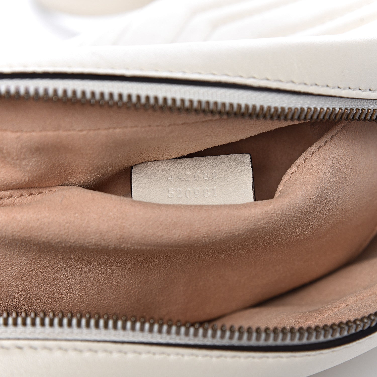 Gucci Calfskin Matelasse Small GG Marmont Chain Shoulder Bag White 9 of 15