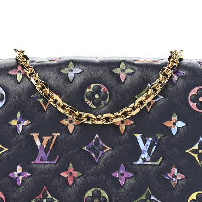 Louis Vuitton Lambskin Embossed Monogram LV Garden Pochette Coussin Navy 7 of 10