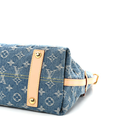 Louis Vuitton Monogram Denim CarryAll MM Blue 10 of 10