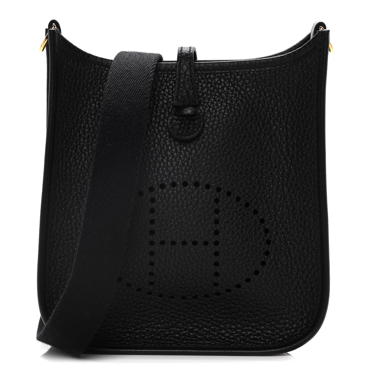 Hermes Taurillon Clemence Evelyne TPM Black 1 of 11