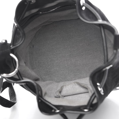 Alexander Wang Suede Studded Alpha Bucket Bag Black 5 of 11