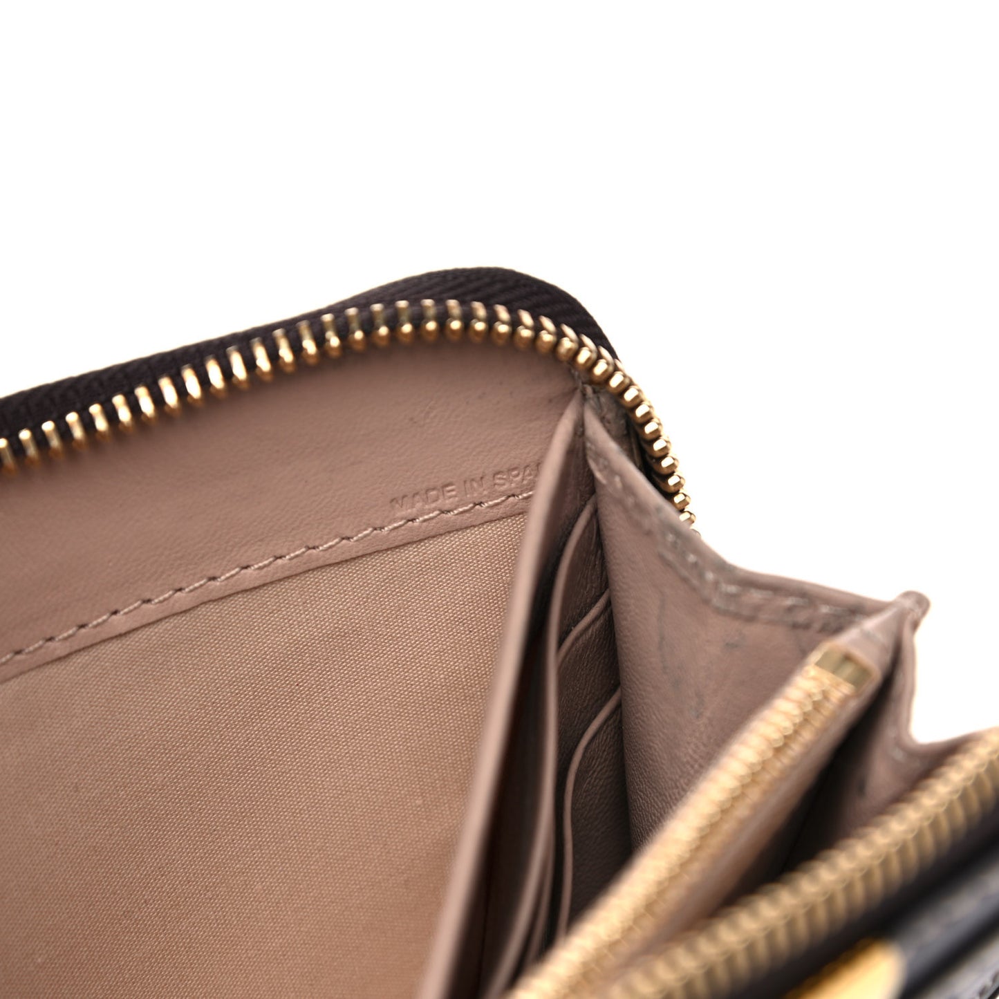 Calfskin Marcie Long Zip Around Wallet Black Raisin