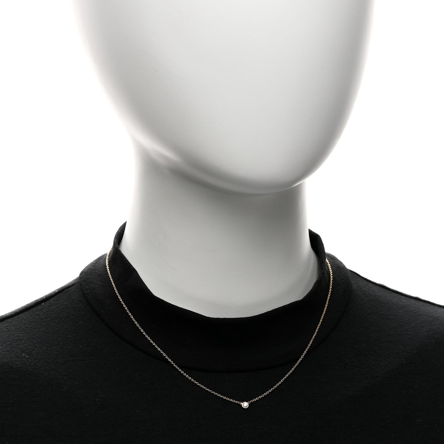 18K Yellow Gold Diamond .10ct Elsa Peretti Diamonds by the Yard Pendant Necklace