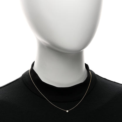 Tiffany 18K Yellow Gold Diamond .10ct Elsa Peretti Diamonds by the Yard Pendant Necklace 2 of 4