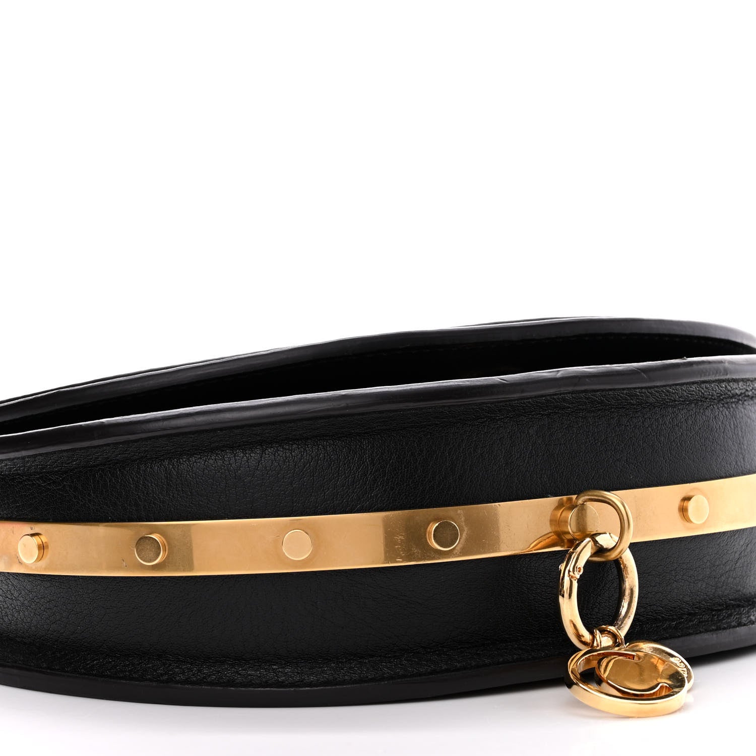 Chloe Calfskin Small Nile Bracelet Minaudiere Bag Black 9 of 12