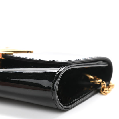Louis Vuitton Patent Louise PM Chain Clutch Black 9 of 12