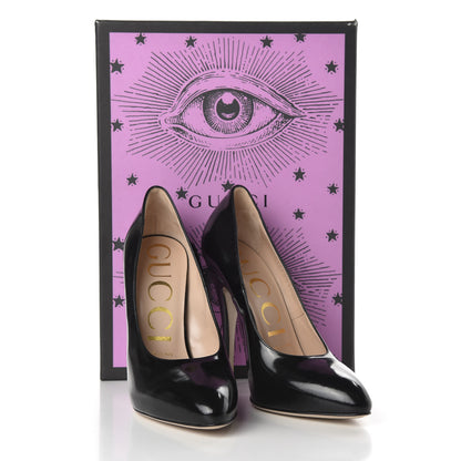 Gucci Polished Calfskin Regent Pumps 36.5 Black 11 of 11