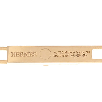 Hermes 18K Yellow Gold Diamond Pave PM Kelly Chaine Lariat Necklace SH 4 of 5