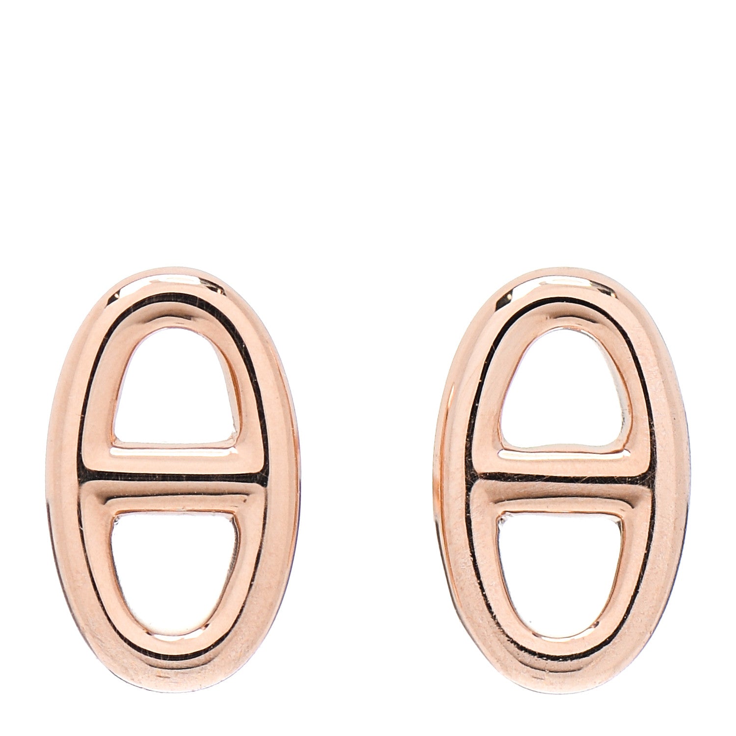 Hermes 18K Rose Gold TPM Farandole Stud Earrings 1 of 4