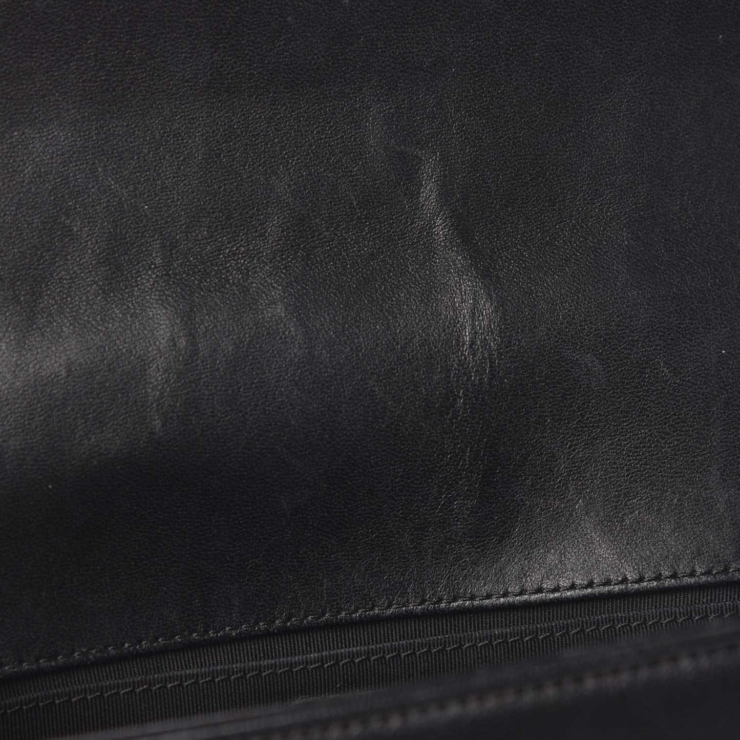 Lambskin Quilted Medium Boy Flap Black