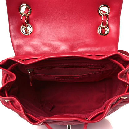 Chanel Lambskin Quilted Small Urban Spirit Backpack Red 5 of 10