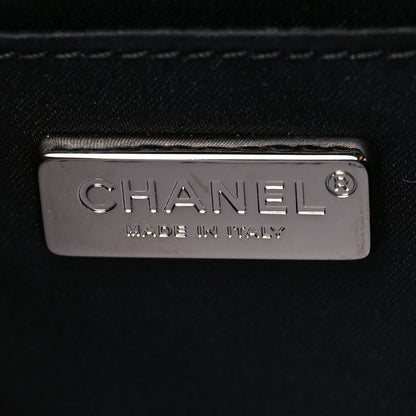 Chanel Sequin Logo Small Flap Black White 6 of 8