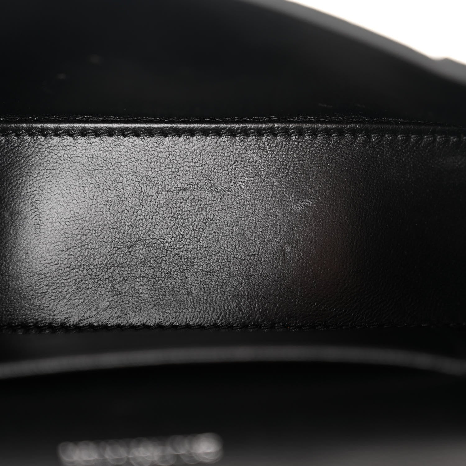 Balenciaga Shiny Calfskin Monochrome Crocodile Embossed Small Hourglass Evening Chain Bag Black 11 of 12