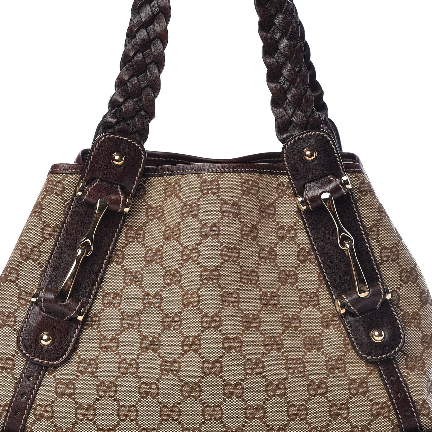 Monogram Small Pelham Shoulder Bag Dark Brown