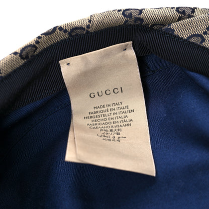 Gucci Monogram Flat Cap XS Navy 8 of 8