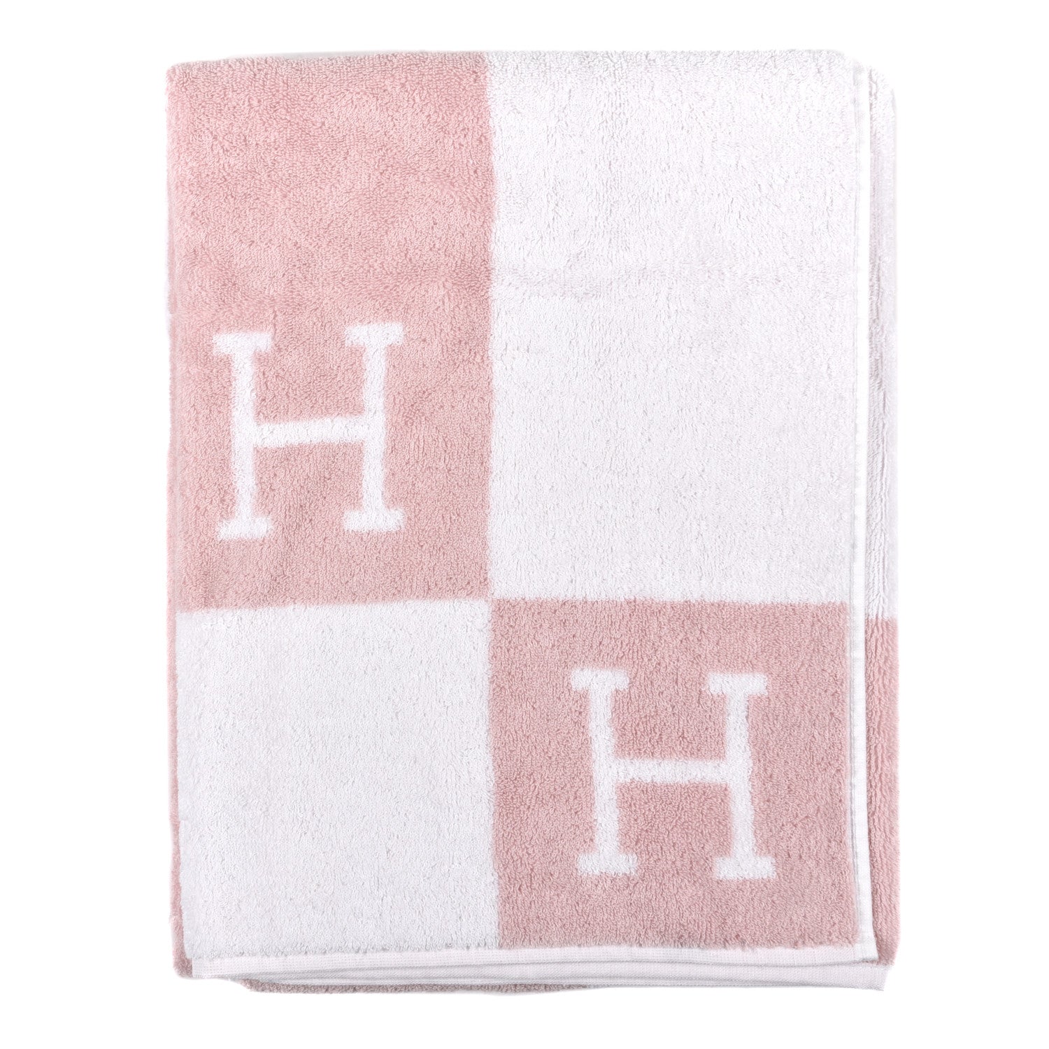 Hermes Cotton Avalon Bath Towel Rose Lilas 1 of 3