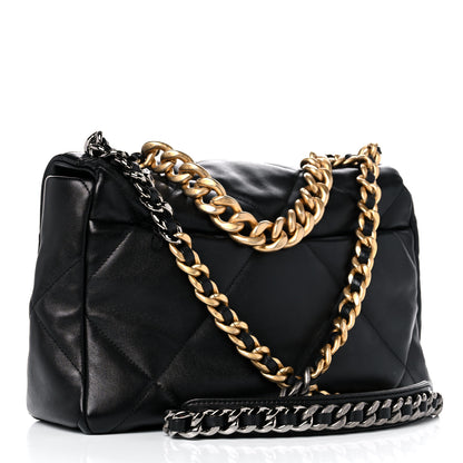 Chanel Lambskin Quilted Large Chanel 19 Flap Black 3 of 14