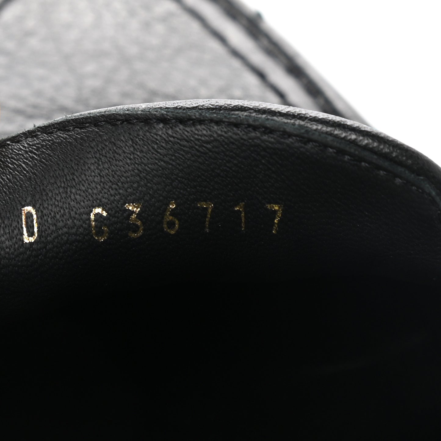 Calfskin CC Mocassin Loafers 36.5 Black