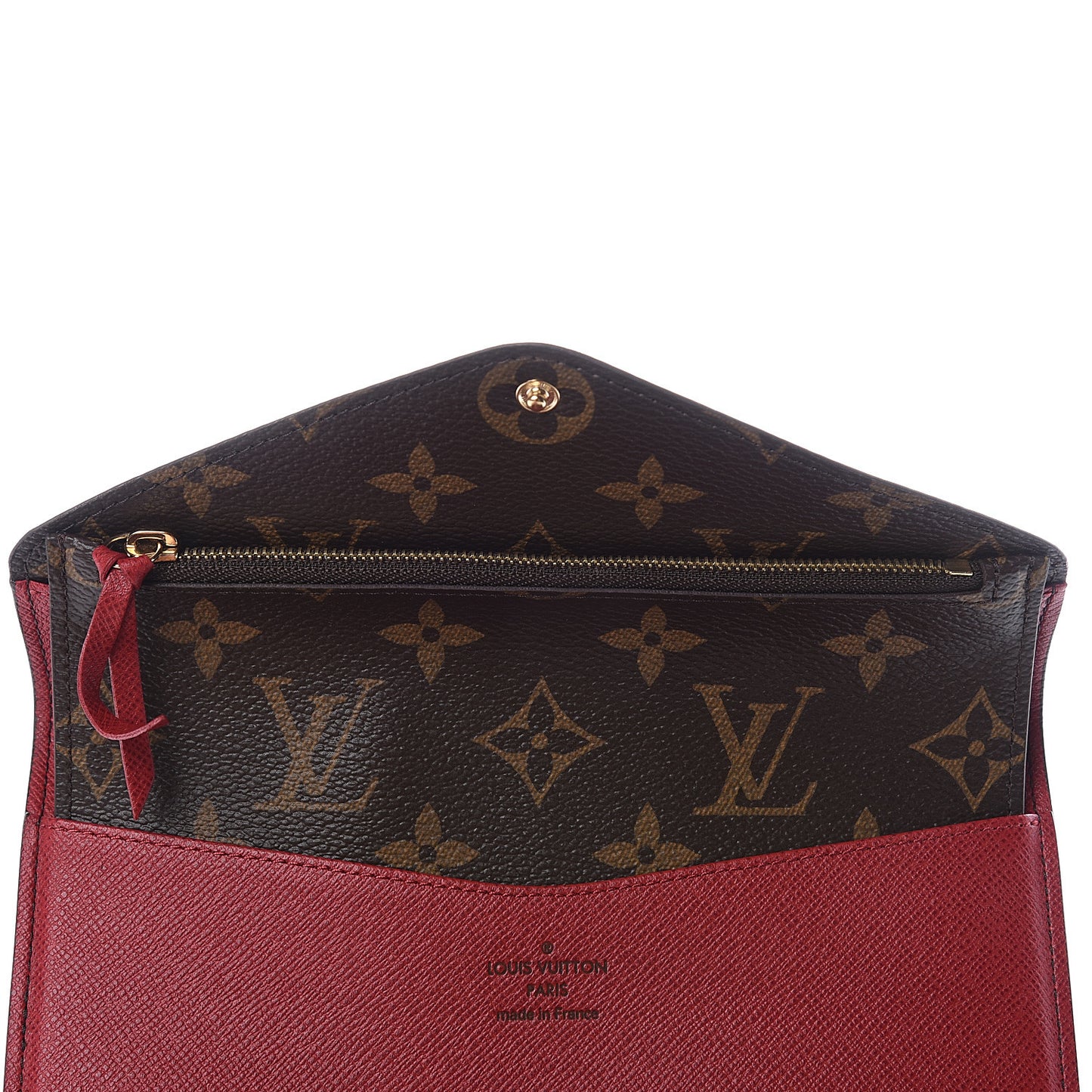 Monogram Josephine Wallet Red