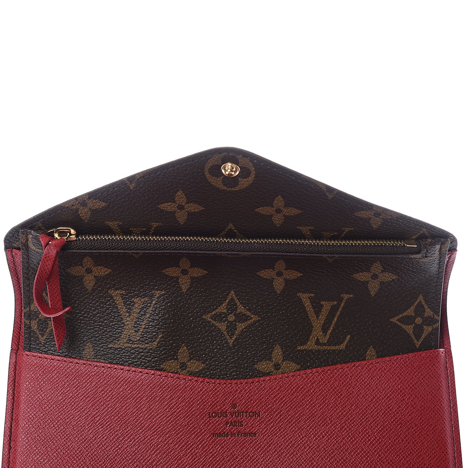 Louis Vuitton Monogram Josephine Wallet Red 8 of 10