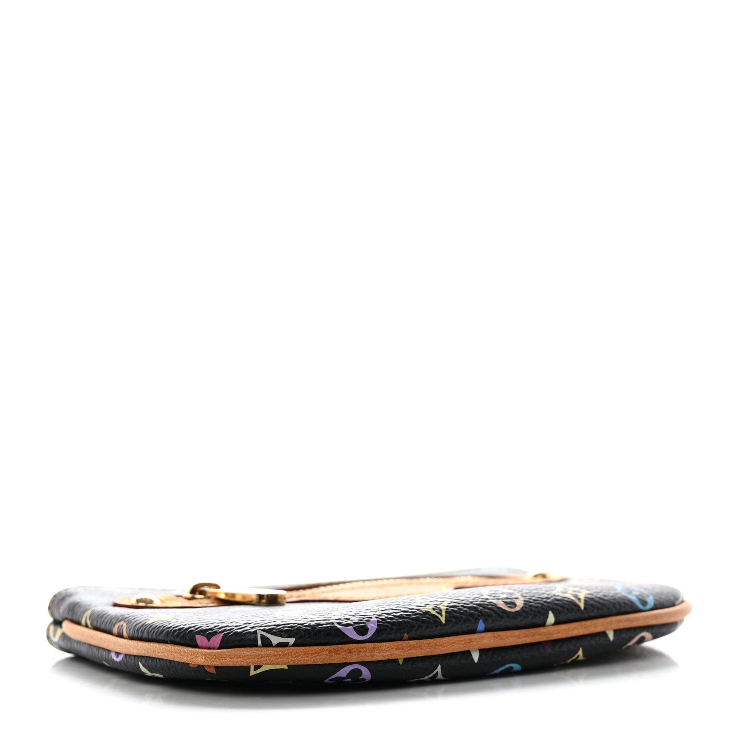 Louis Vuitton Monogram Multicolor Pochette Plate MM Black 4 of 7