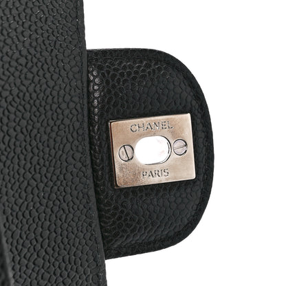 Chanel Caviar Quilted Medium Double Flap Black 7 of 13