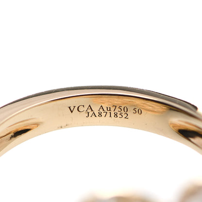 Van Cleef & Arpels 18K Yellow Gold Diamond Frivole Between The Finger Pave Ring 50 5.25 5 of 6