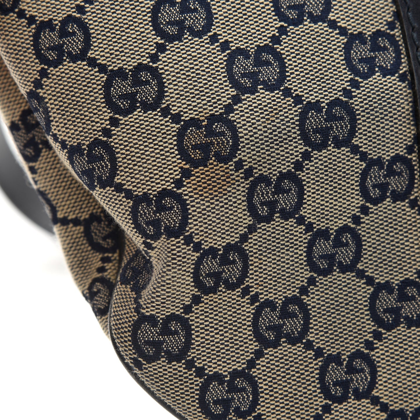 Monogram Vintage Web Medium Half Moon Hobo Navy