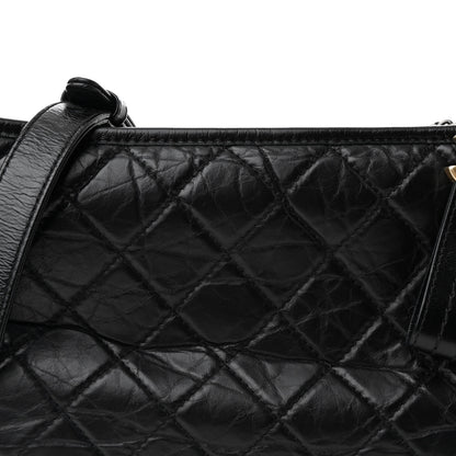 Chanel Aged Calfskin Quilted Medium Gabrielle Hobo Black 8 of 10