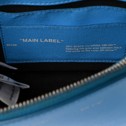 Off-White Saffiano Striped Mini Diag Binder Clip Bag Blue 5 of 7
