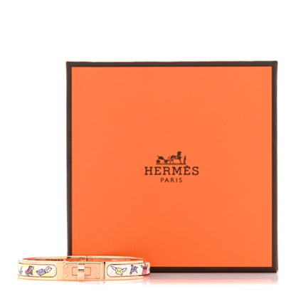 Hermes Enamel Printed Hermes Flagship Mini Clic Kelly Bracelet PM Jasmin 5 of 5
