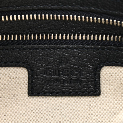 Gucci GG Supreme Monogram Textured Calfskin Web Large Attache Shoulder Bag Beige Blue 6 of 12