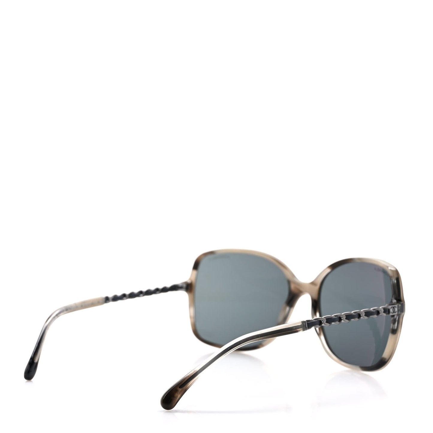 Lambskin Square Chain Sunglasses 5210-Q Grey