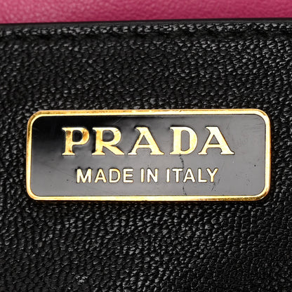Prada City Calf Saffiano Cahier Bag Fuxia Black 6 of 11