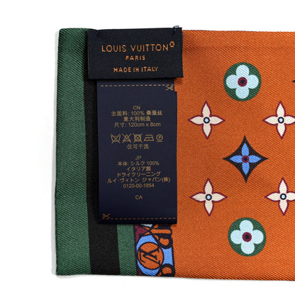 Louis Vuitton Silk Asnieres Bandeau Scarf 2 of 3
