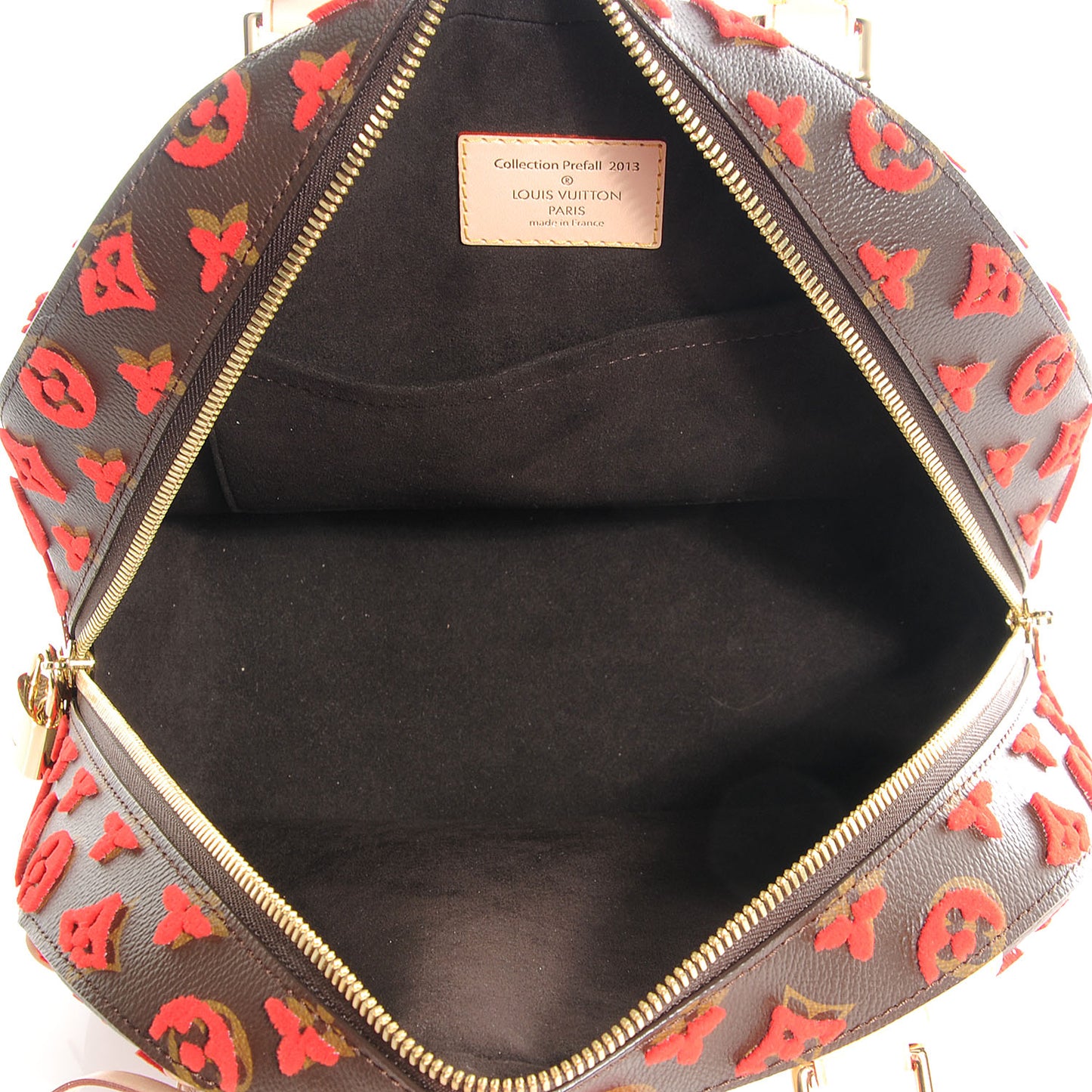 Monogram Tuffetage Deauville Cube Red