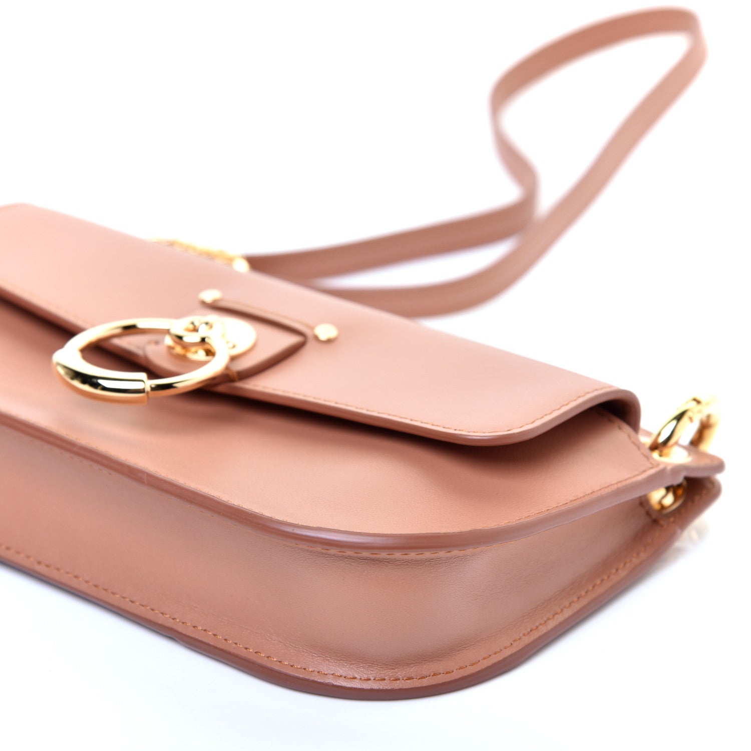 Chloe Calfskin Tess Mini Crossbody Bag Muted Brown 7 of 11