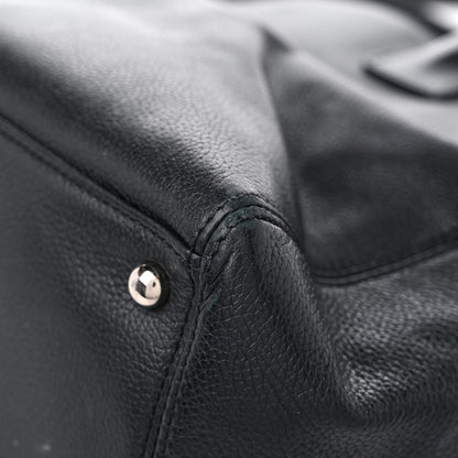 Chanel Calfskin Cerf Executive Shopper Tote Black 12 of 24
