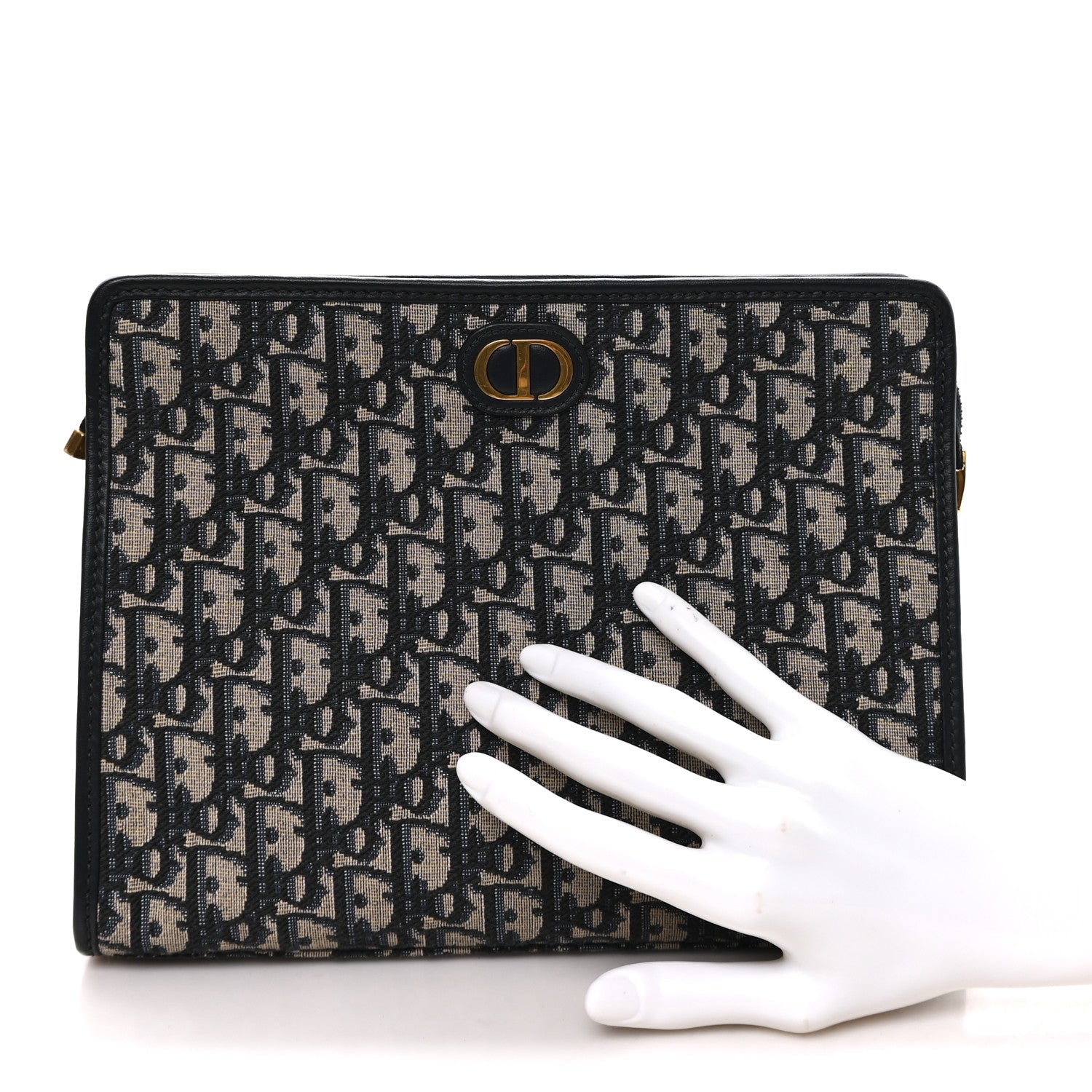 Christian Dior Oblique 30 Montaigne Pouch Blue 2 of 8