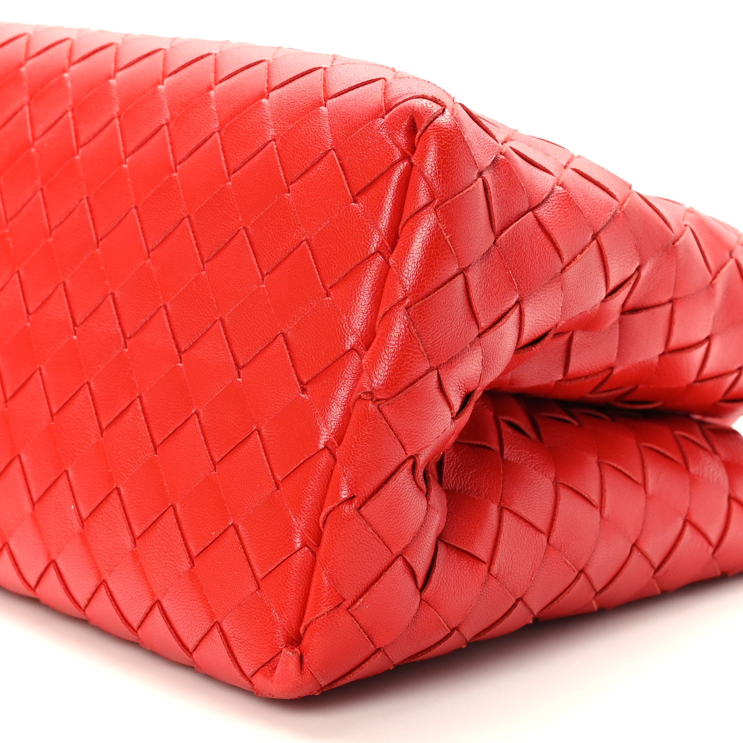 Bottega Veneta Nappa Intrecciato Tote Bag Red 8 of 9