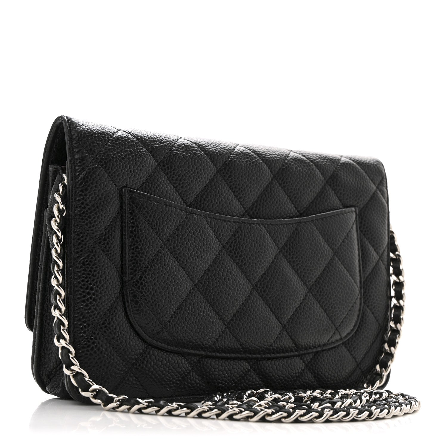 Chanel Caviar Quilted Wallet on Chain WOC Black 3 of 14