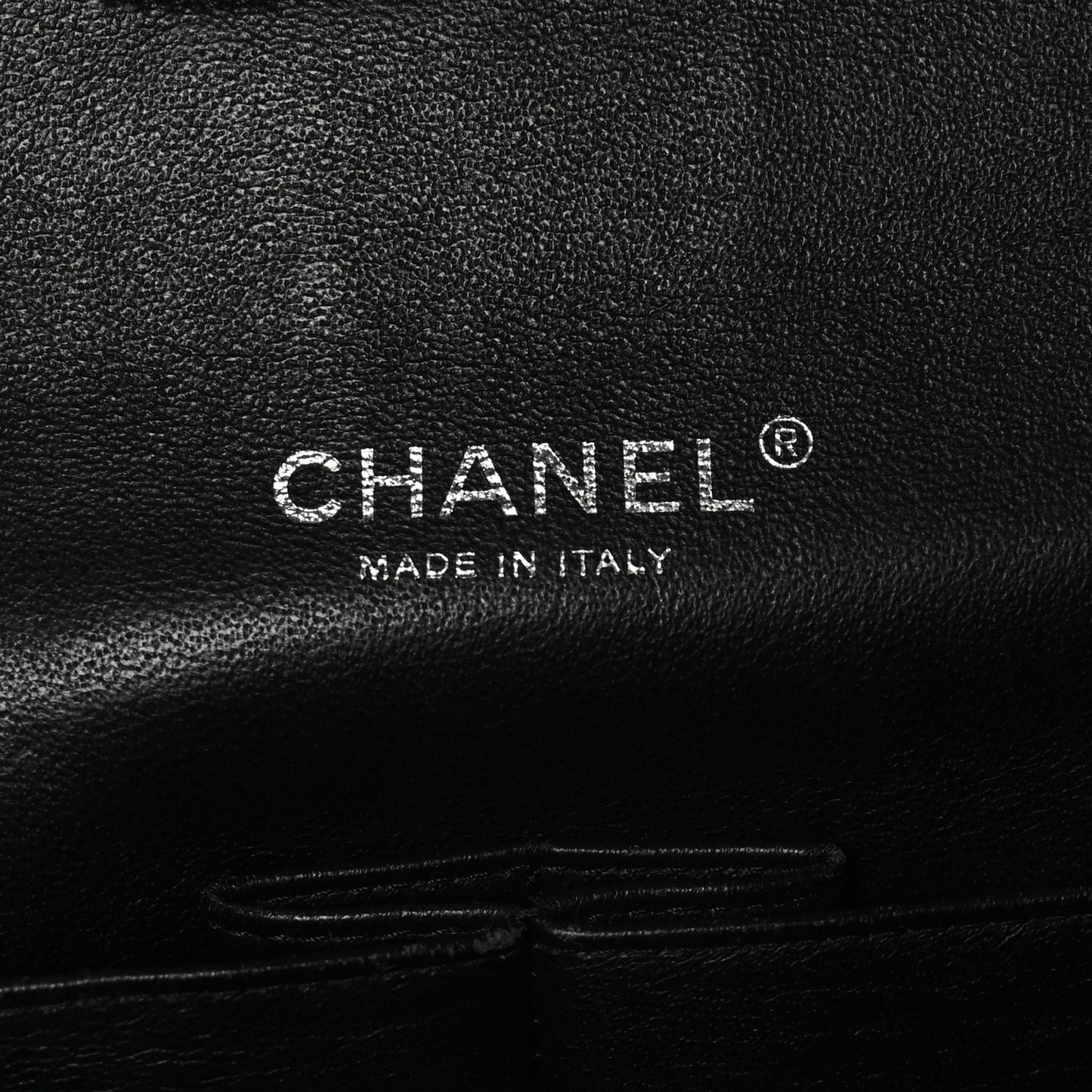 Patent Quilted Maxi Double Flap Black