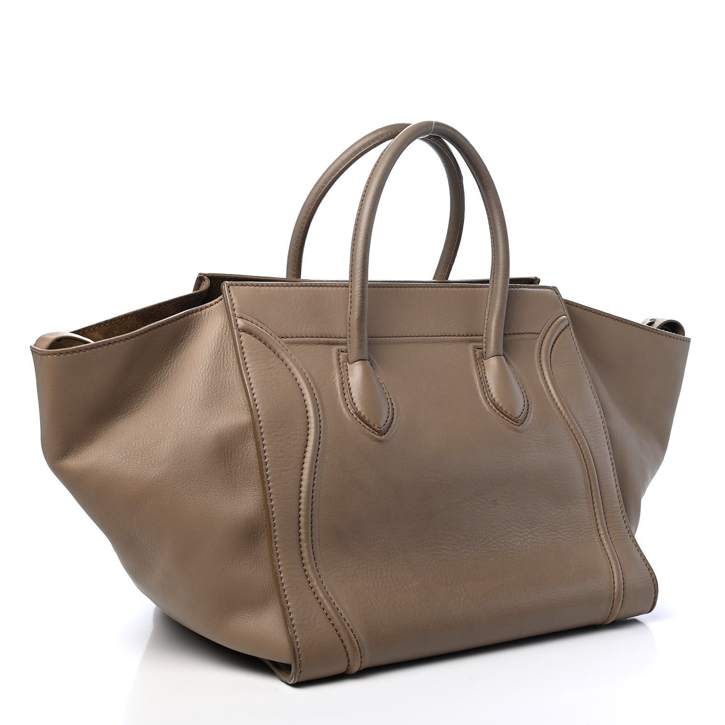 Supple Calfskin Medium Phantom Luggage Taupe