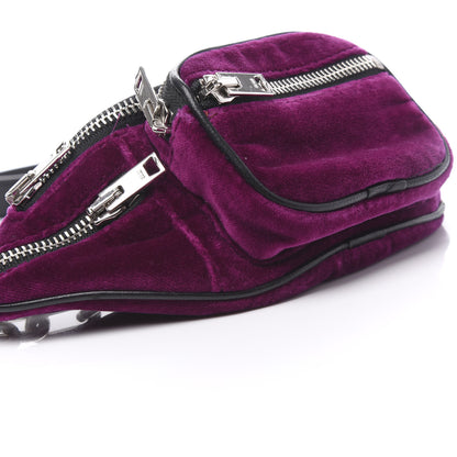 Alexander Wang Velvet Attica Mini Belt Bag Purple 8 of 9