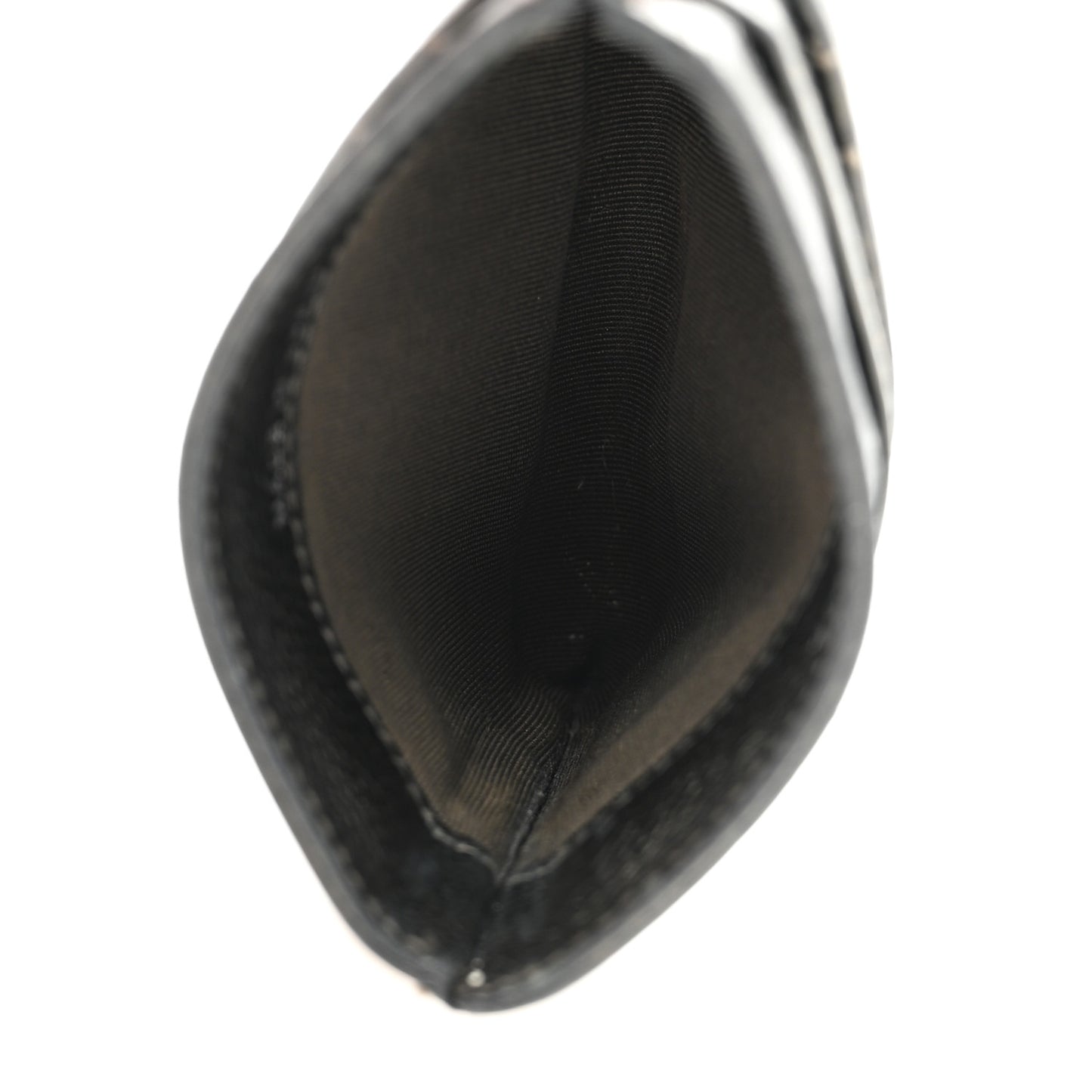 Caviar Quilted Card Holder Black