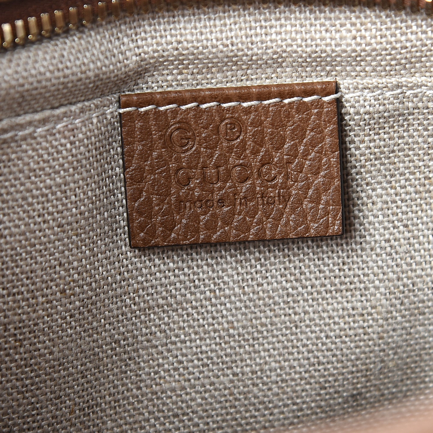 Monogram Mini Bree Messenger Bag Beige Tabacco
