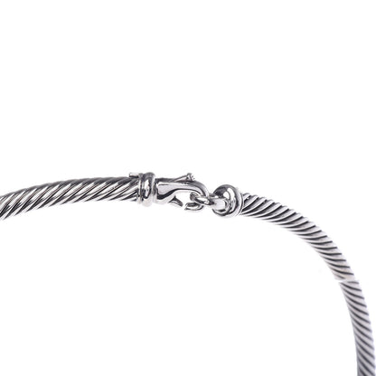 David Yurman Sterling Silver 14K Yellow Gold 5mm Cable Choker Necklace 4 of 6