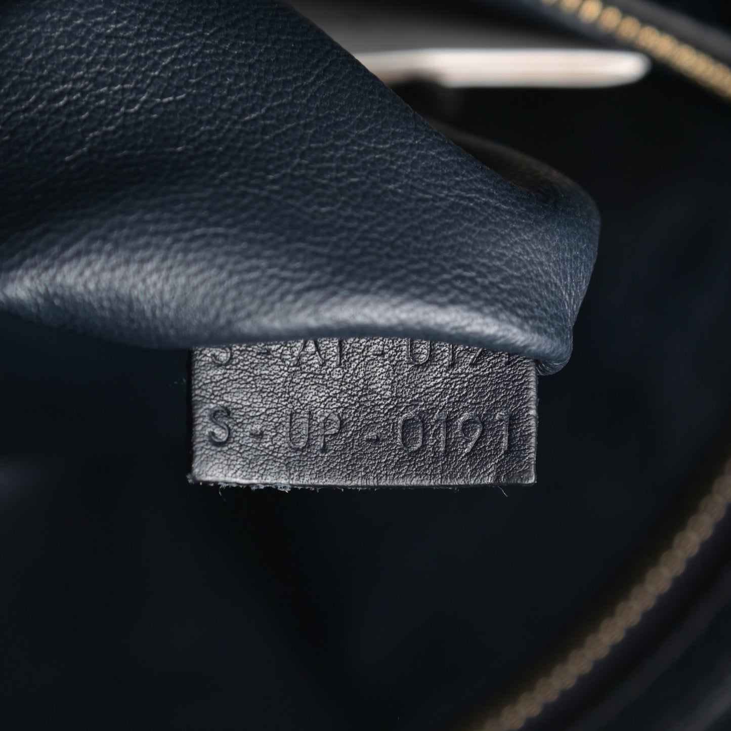 Smooth Calfskin Mini Luggage Navy Blue