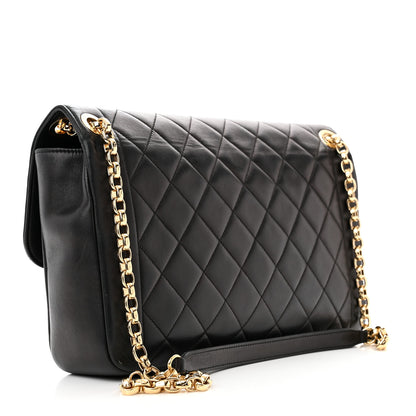 Chanel Lambskin Quilted Large Chic With Me Flap Black 3 of 12