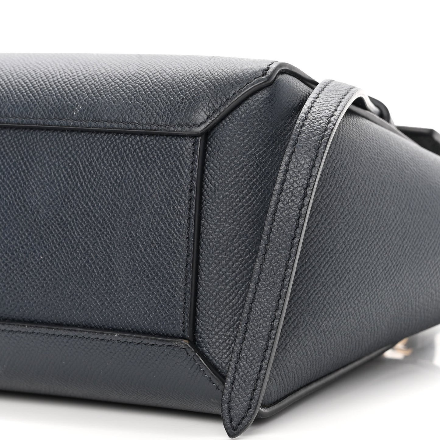Grained Calfskin Nano Belt Bag Navy